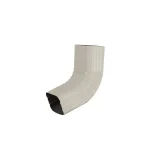 Amerimax 2 in. x 3 in. Bone Linen Aluminum Downspout A-Style Elbow