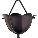 8.5-ft Black Powder Coated Flower Rain Chains