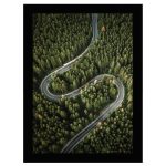 Americanflat 10x14 Picture Frame in Black - Composite Wood with Shatter Resistant Glass - Horizontal and Vertical Formats for Wall