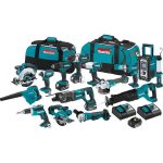 18V LXT Lithium-ion Cordless 15-Piece Combo Kit with (4) Batteries 3.0Ah. Charger and (2) Bags