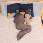 Hug Sleep - Hooded Sleep Pod Move - Wearable Cooling Sensory Compression Blanket - Shark Tank - Machine Washable - Weighted Blanket Alternative -