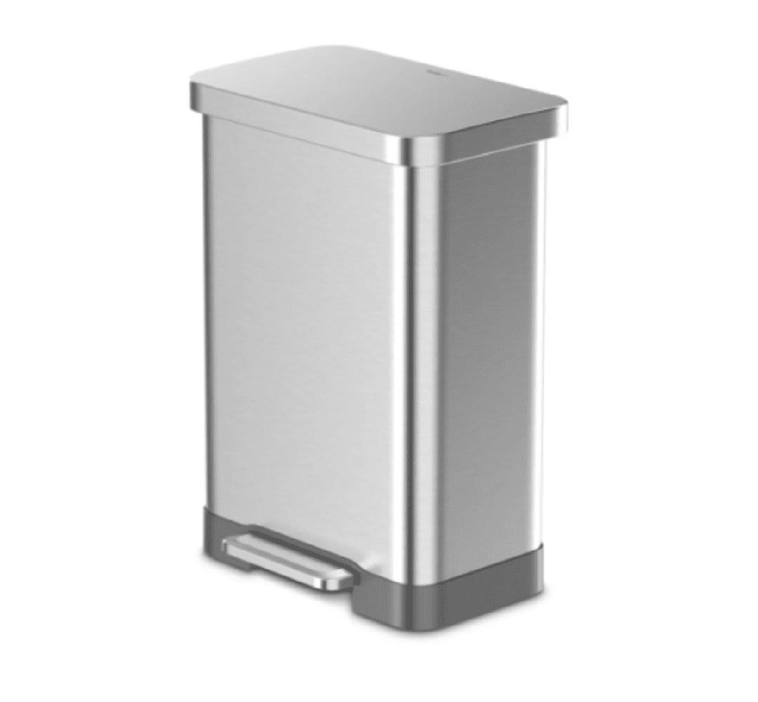 21aebf4322e798a74a2460a20ed6d8dc3719735a06cb318a4e5536166e7033a5.jpg 20 Gallon Step on Trash Can Qualiazero Color: Gray - Image 1