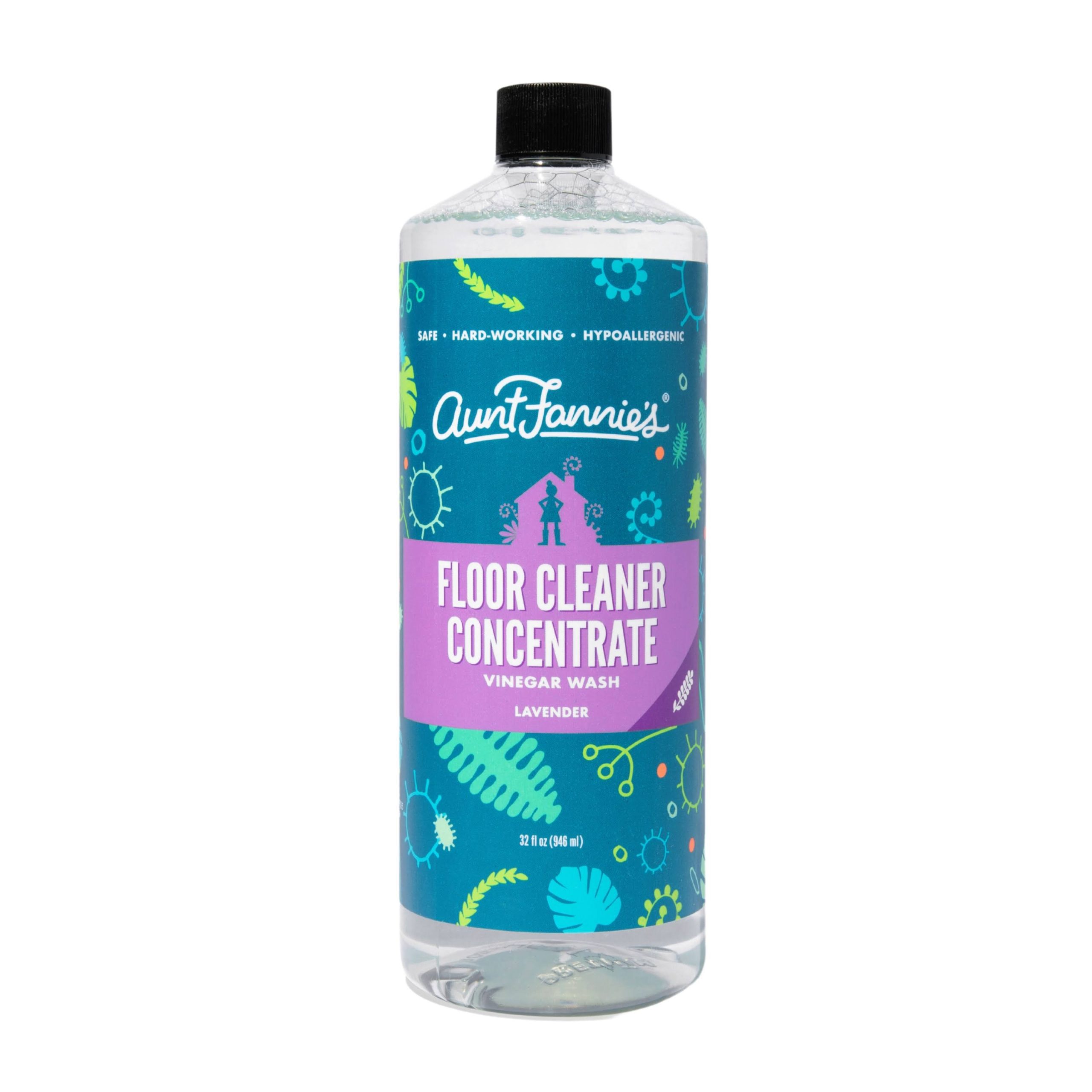 21f588c4d8c702dbd35f933e215fe0148b312b036e19cd17cea993ff3bd1c52d.jpg Aunt Fannie's Floor Cleaner Vinegar Wash Concentrate, Lavender - 32 fl oz - Image 1