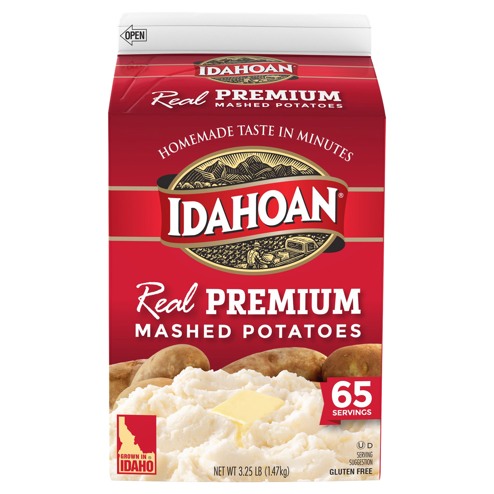 2227d408d7d4394e5a5d8ece7b6af525aeee767f6d10e427384182281013f15f.jpg Idahoan, Real Premium Mashed Potatoes, 3.25 lb - Image 1