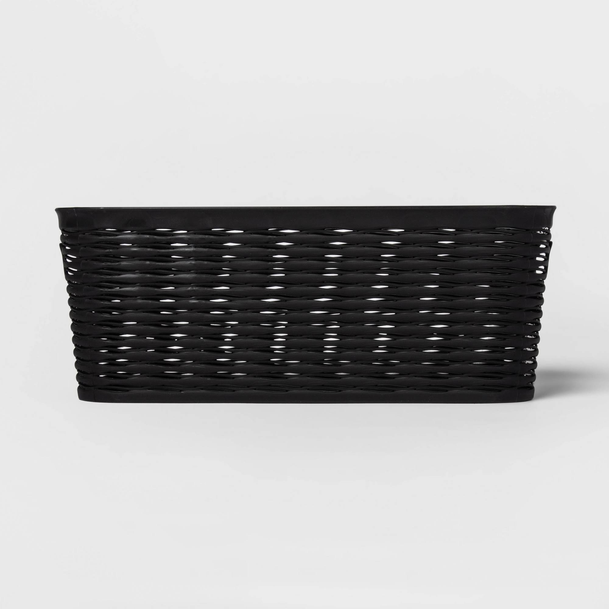 2230dcc58e6cea04c4a0bb682f3f823859d54dc56ed629bec3bb6638023b1d2b.jpg Brightroom Wave Narrow Medium Storage Bin Black - Image 1