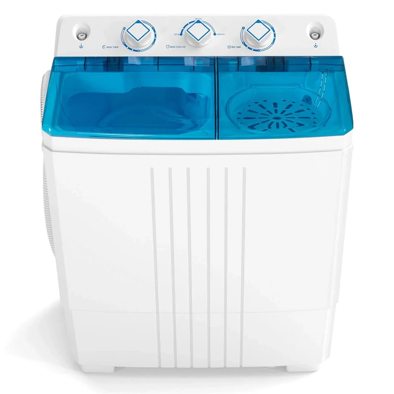 22498a33c5464a8a64bb312f198cfe0103321475a11759e7afef836fb50891de.webp Portable Washing Machine, 2-in-1 Twin Tub Washer Spin Dryer Combo with Built-in Drain Pump, 20LB Capacity & Compact for Apartment, Dorm & RV - Image 1