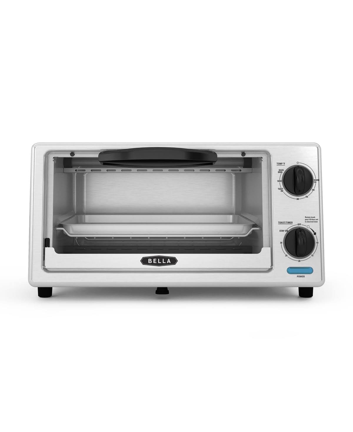 2265d8551c301806213080e2437d67c0ea6f145e5ee7916c64d60bfb73c0fca0.jpg Bella Stainless Steel Toaster Oven, 4-Slice - Image 1