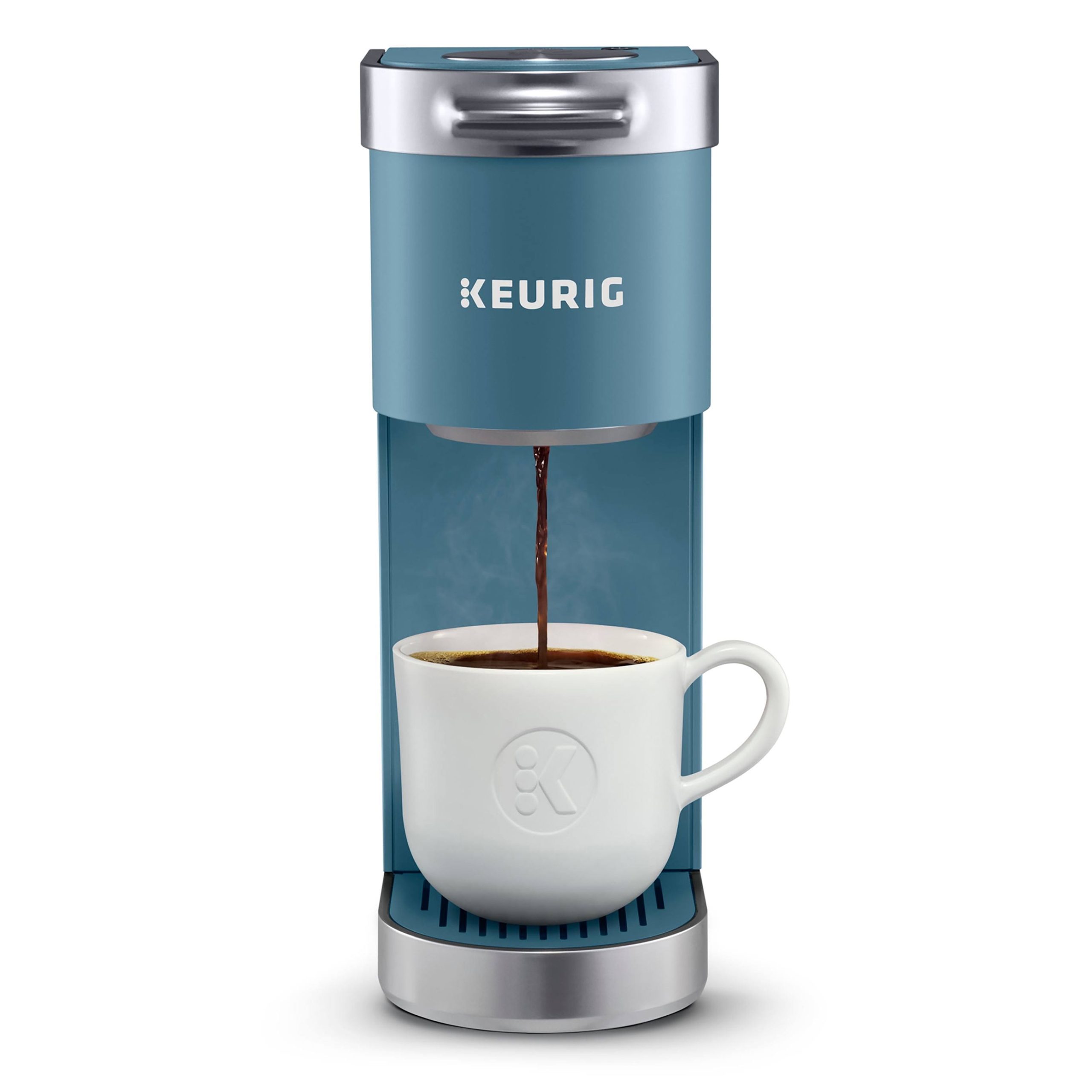 2281524ccd997b3e04edbbd676e9b8f182ac0177b9af4288543f611f91ef7293.jpg Keurig - K-Mini Plus Single Serve K-Cup Pod Coffee Maker Evening Teal - Image 1