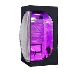 GreenHouser 24"x24"x48" High Reflective Grow Tent Indoor Grow Room for Planting Fruit Flower Veg with Removable Water-proof Floor Tray