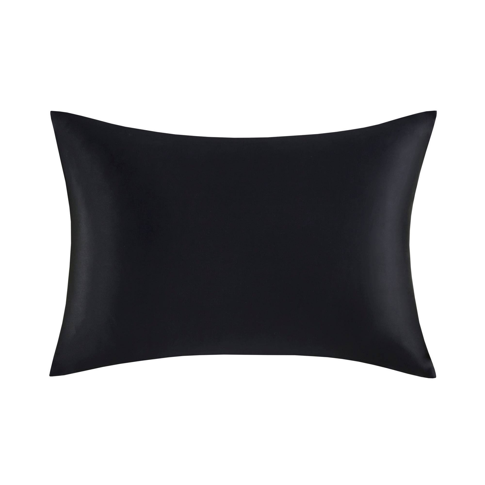 22965e97d68381d76463973722225fa223f97c429bb9b9fbfc88ce12f707c8e5.jpg Madison Park Silk 100% Mulberry Single Pillowcase - Queen - Black - Image 1