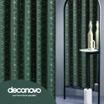 Deconovo Decorative Silver Diamond Curtains (2 Panel) - 52x45 inch - Dark Forest Green