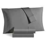 Aspen 1000 Thread Count Sateen 6-Pc. Solid King Sheet Set - Grey