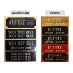 Generic Custom Personalized Engraved Brass/Aluminum Name Plate Plaque Art Label Tag Gift Trophy 1��X3�� / 1��X4��