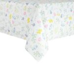 Way to Celebrate Emma Floral Fabric Tablecloth, Multi-Color, 60 inchw x 102 inchL, Size: 60 x 102