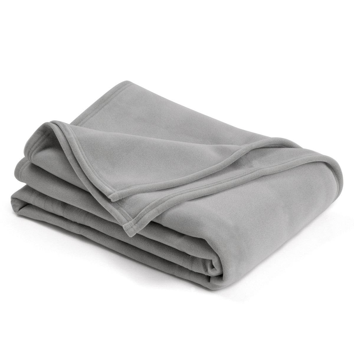 236b3ffdffc2186d139863314dc4c256d5dd44f6bed7f4d15fa5634829c11941.jpg Vellux Original Full/Queen Tornado Grey Blanket - Image 1