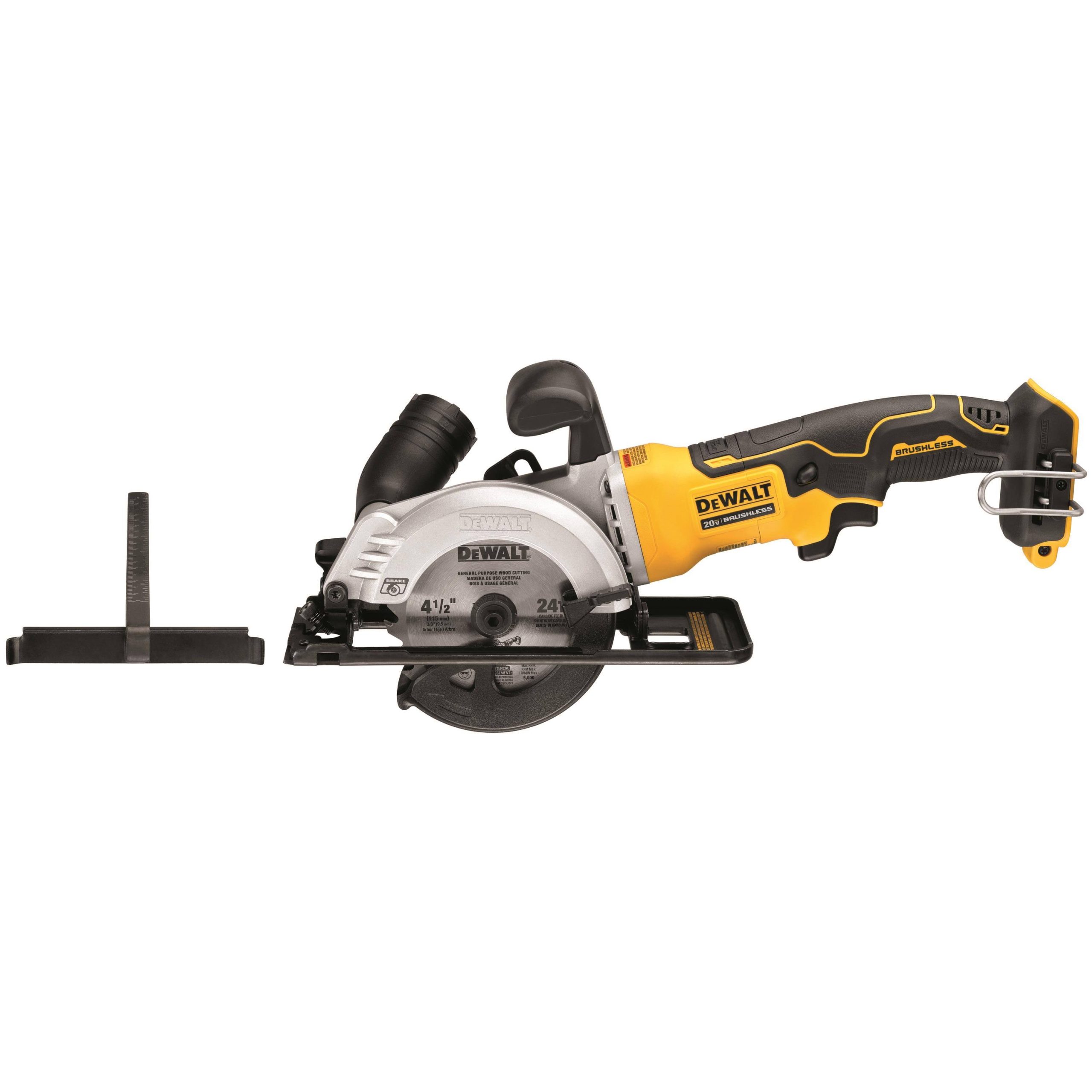 236bd71719333092409244d8800f102b2f1f4784e4d5b84dbffb9edbb339df02.jpg DeWalt DCS571B Atomic 20V Max 4-1/2" Circular Saw Tool Only - Image 1