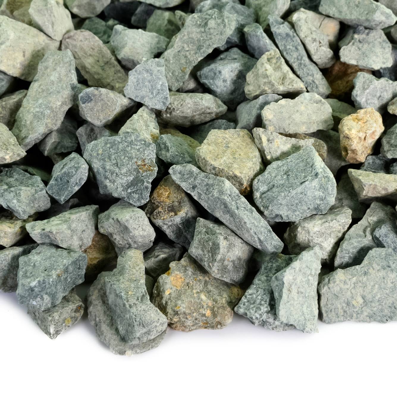 236d80d29a360bbacadc2a599280f7dbe6e23e20fad7a7777c10033c3ca7fb8f.jpg Landscape Rock and Pebble | Natural, Decorative Stones and Gravel for Landscaping, Gardening, Potted Plants, and More - Seafoam Green, 3/4" - 20 lbs - Image 1
