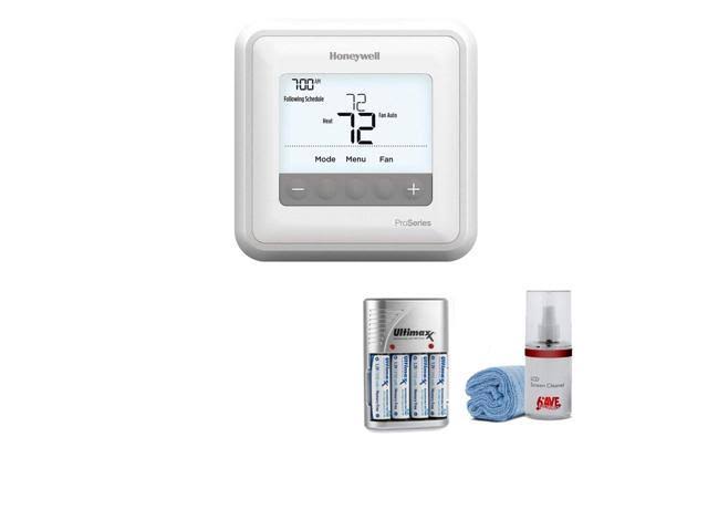 2378339b6eb0330dcd520e3a9ac19a5f52b8cda11da38a9eb5442dbf37167249.jpg Honeywell TH4110U2005/U T4 Pro Programmable Thermostat - Kit with Batteries - Image 1