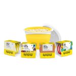 Opopop 12-Pack Variety Gourmet Microwave Popcorn Kit with Silicone Popper, Gluten Free