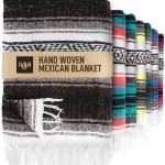 Hydration Nation Handcrafted Mexican Blanket, Brown