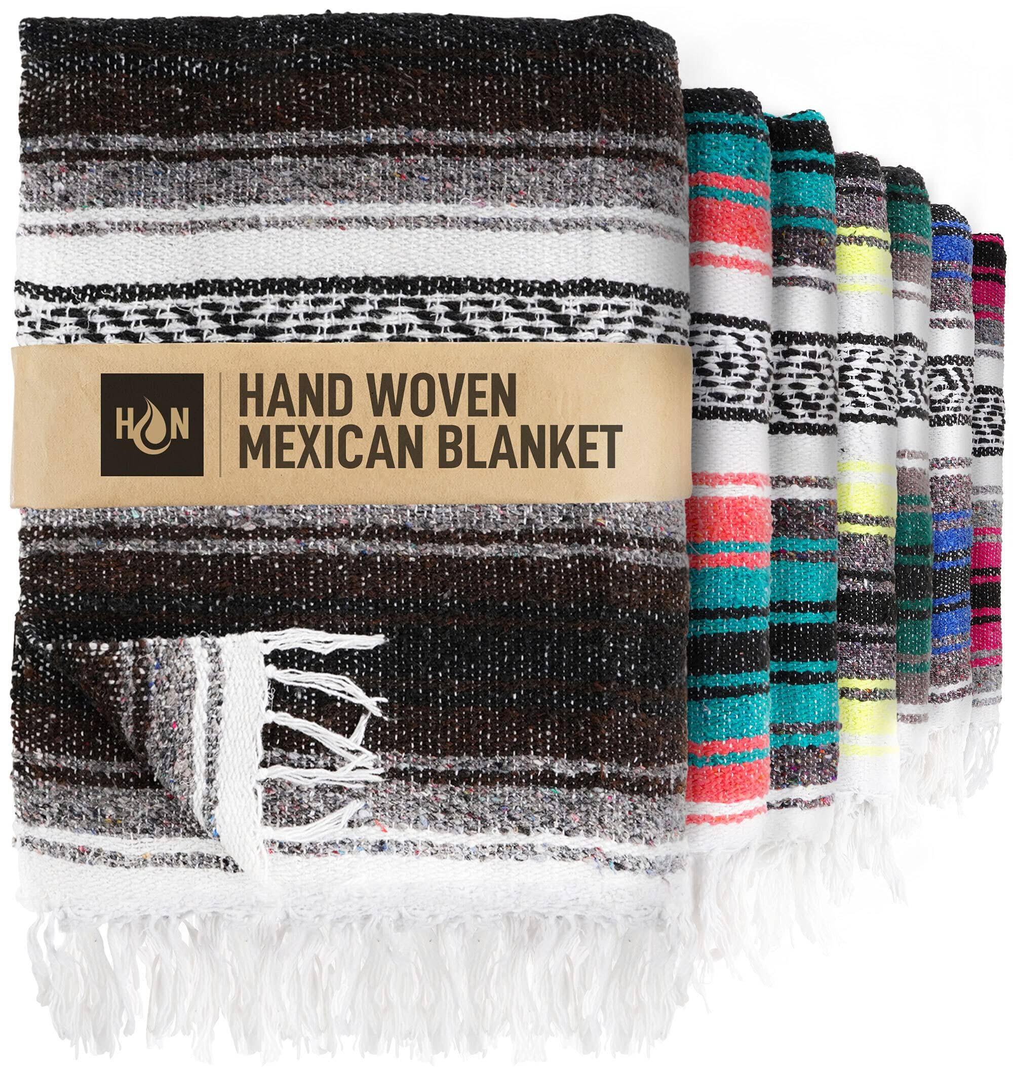 23f262c77298d3caa28a12997816d8356eac628cfeb5bb98f3ff9836564788ff.jpg Hydration Nation Handcrafted Mexican Blanket, Brown - Image 1