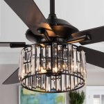 TRM 52" 5-Blade Plywood Ceiling Fan with Remote - Matte Black