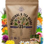 35 Medicinal & Tea Herb Seeds Variety Pack for Planting Indoor & Outdoors. 8200+ Non-GMO Heirloom Herbal Garden Seeds: Anise, Bergamot, Borage,