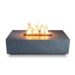 Starfire Designs Beton Rectangle Concrete Gas Fire Pit Table