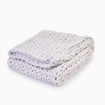 Cotton Weighted Blanket by Bearaby Moonstone Grey / 10