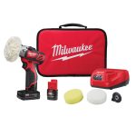 Milwaukee 2438-22X M12 Variable Speed Polisher / Sander Kit-Instock