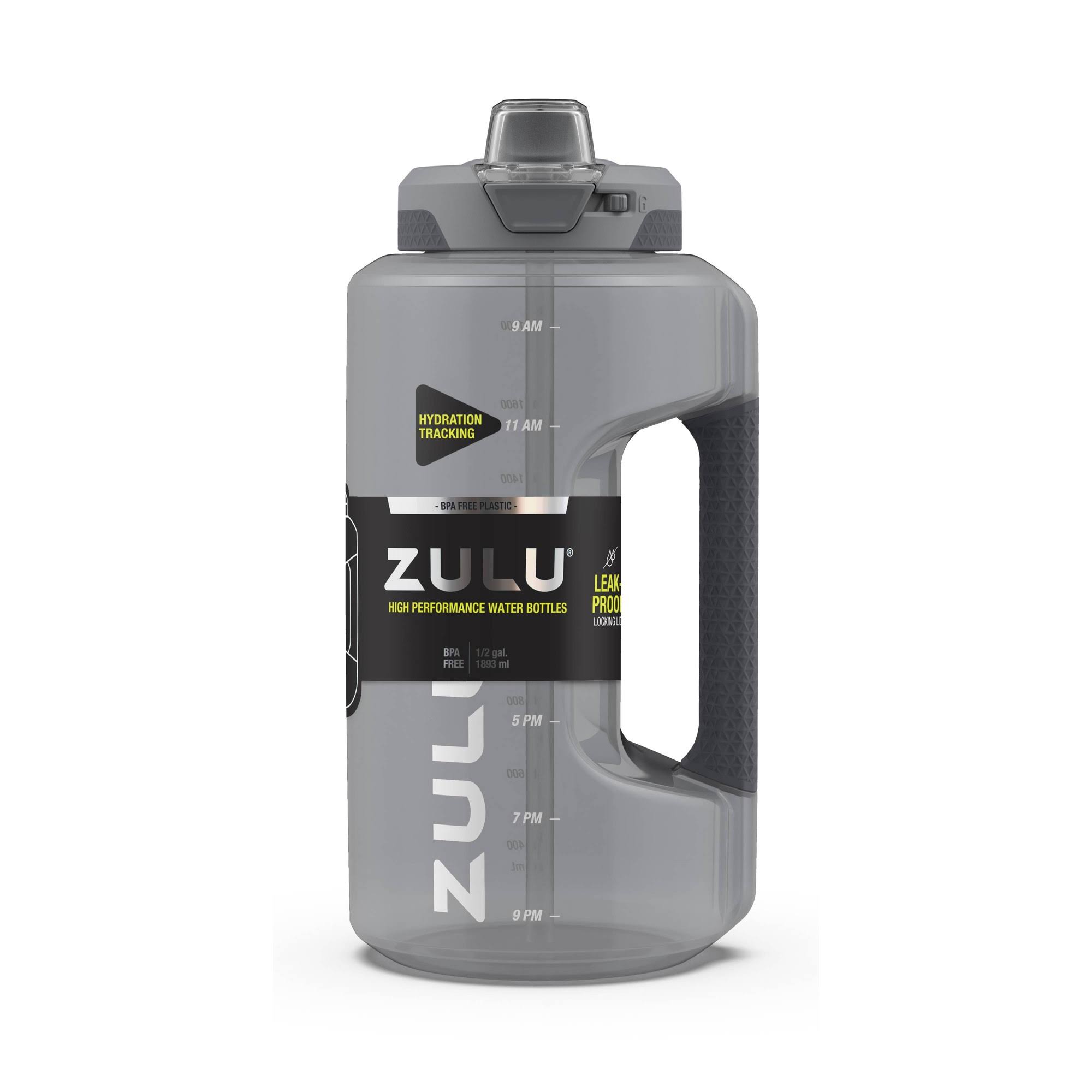 2492b4b5f544e643c1327d9bb070884a16ff1caf239da9a9fea541a7249e20fb.jpg Zulu Goals 64oz Half Gallon Plastic Jug - Gray - Image 1