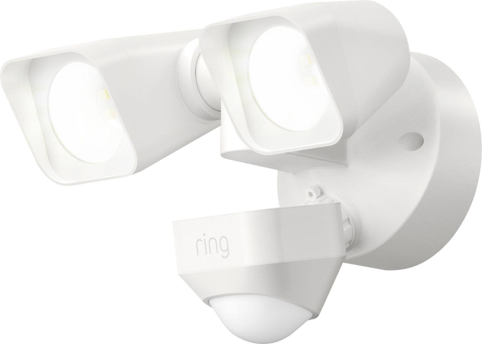 24d66c149af69831f7a23db828bb2331a71d8f170efe5769da3c601c1726bfe7.jpg Ring - Smart Lighting Wired Floodlight - White - Image 1
