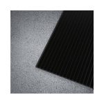 Black 24 in. x 10 ft. Vinyl V-Groove Commercial Grade Matting