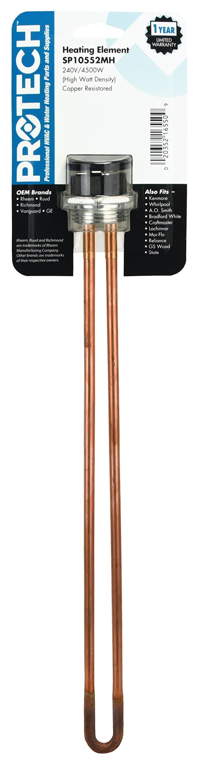 24fd4c3fb686b51ac9c52bad4742c78995220e7c715a89aebd02bd6dcc7ff002.jpg Rheem SP10552MH Element - 240V/4500W - Image 1