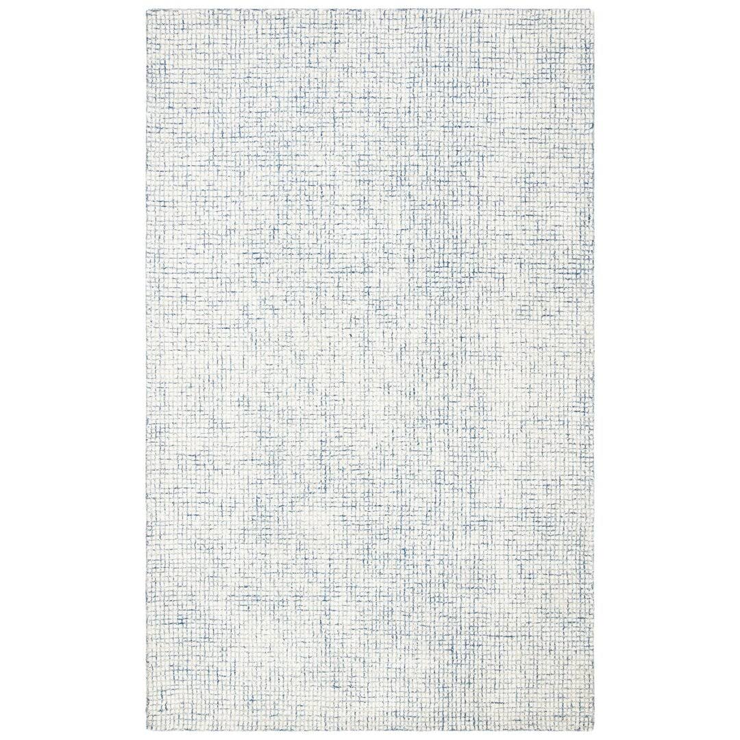 25063854451a4eea11db7308e2902e8a4aaf4fb4946946ee421227a776b2508b.jpg Rowe Handmade Ivory/Blue Rug Joss & Main Rug Size: Rectangle 6' x 9' - Image 1