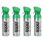 Boost Oxygen Natural Portable 5 Liter Pure Canned Oxygen Canister (4 Pack)