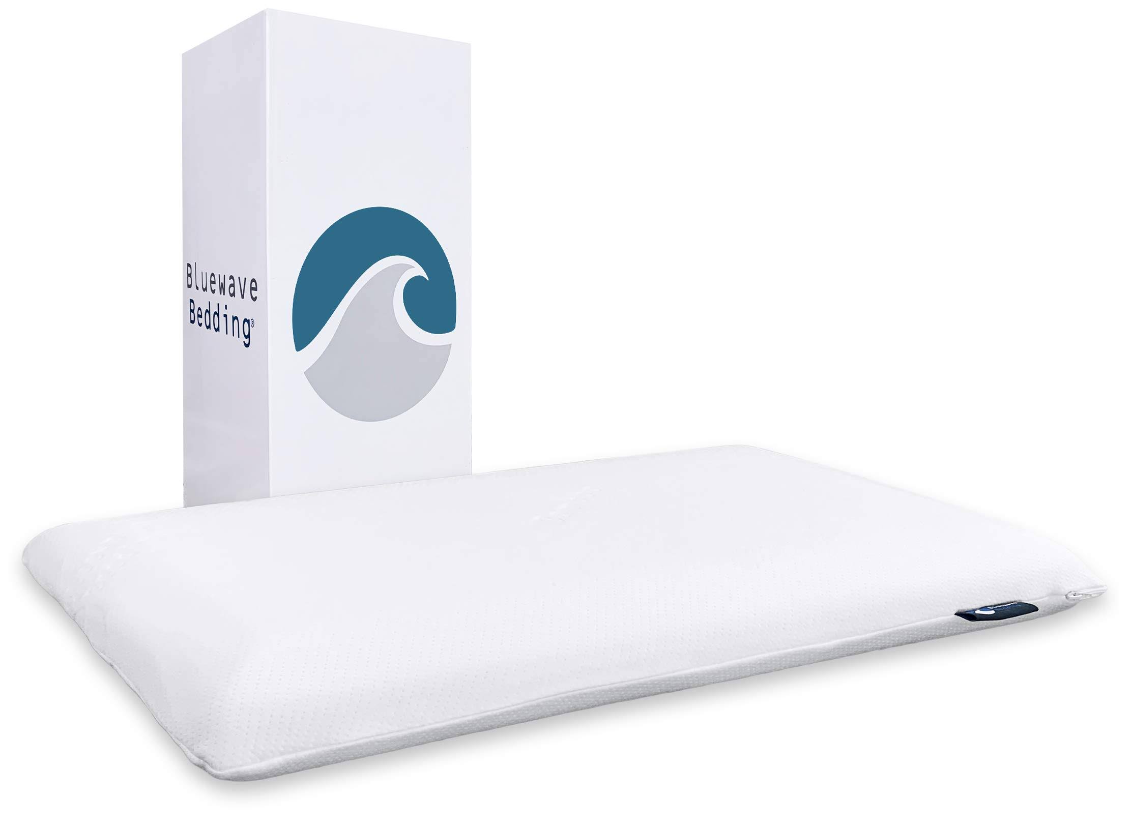 254b54a68f961d12790d237889163e6fd6ab8b4719019c7a2ae60ec9f8e98034.jpg Bluewave Bedding Hyper Slim Gel Memory Foam Pillow for Stomach and Back Sleepers - Thin, Flat Design for Cervical Neck Alignment and Deeper Sleep - Image 1