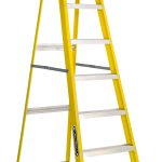 Louisville Ladder 8' Fiberglass Step Ladder, 250-lb Capacity, W-3118-08
