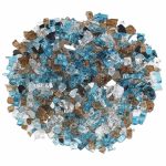 American Fireglass 1/2 in.Bali Reflective Fire Glass 10 lbs. Bag