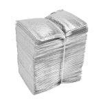 50pcs Lunch Cooler Bag Insulation Folding Picnic Portable Ice Pack Food Thermal Bag Food Delivery Drink Carrier Insulated Bag, Silver