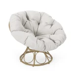 Noble House Raylea Outdoor Wicker Chair, Beige, Light Brown