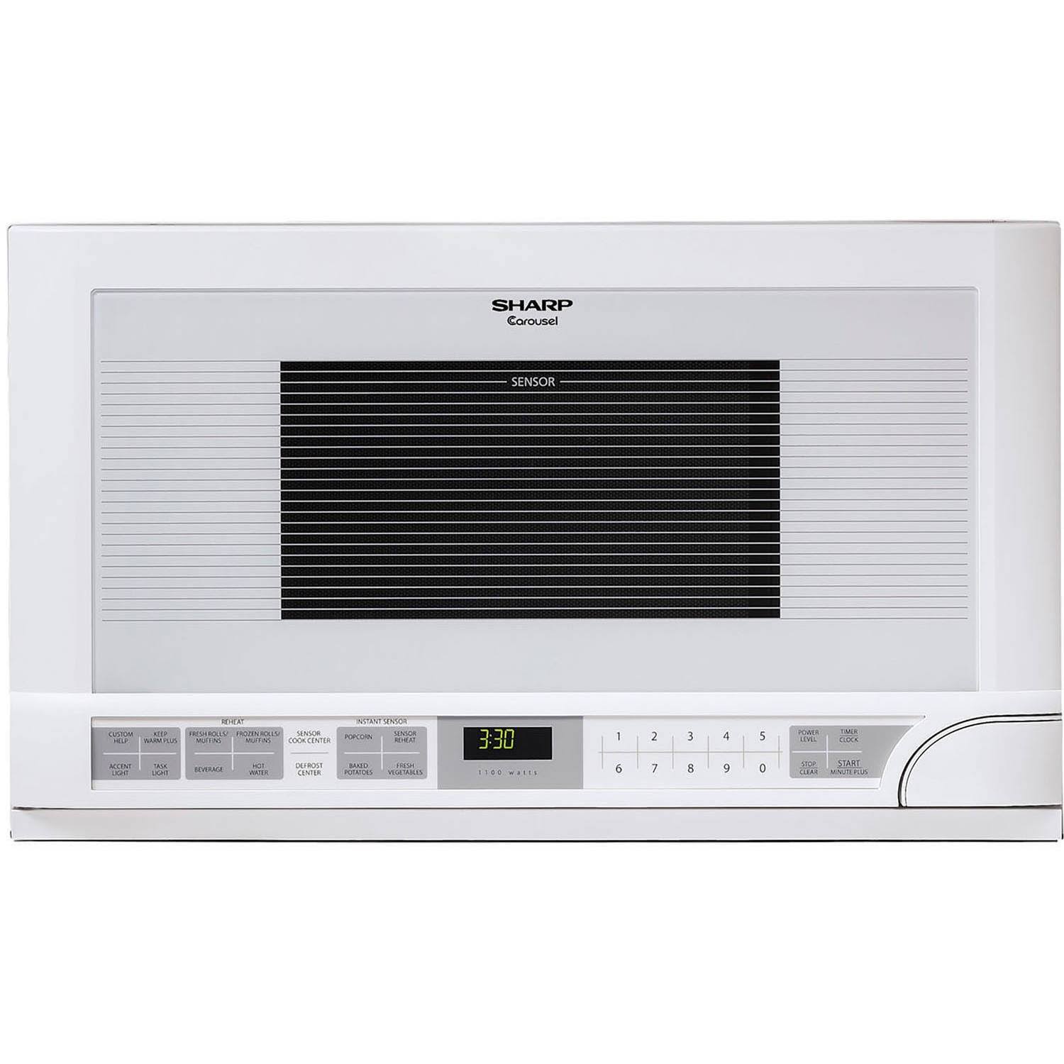 25b2b50694b6c0eb882ccd01ff0fd5088f1dd41bdfe329b07c9bce05c91a834e.jpg Sharp - 1.5 Cu. ft. Over-the-Counter Microwave - White - Image 1