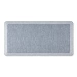 Martha Stewart Mira Modern Heathered Anti-Fatigue Air-Infused Kitchen Mat, Blue, 19.6"x39"