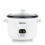 Aroma 6-Cup (Cooked) Rice & Grain Cooker, White