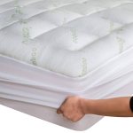 Bamboo Mattress Topper Queen with 1 Pillow Protector Cooling Pillow Top Mattress Protector Cover Pad Fits 8-20 Inches Deep Mattresses Pad Breathable