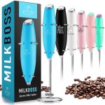 Zulay Kitchen High Powered Milk Frother Handheld Foam Maker for Lattes, Cappuccinos, Matcha, Frappe & More