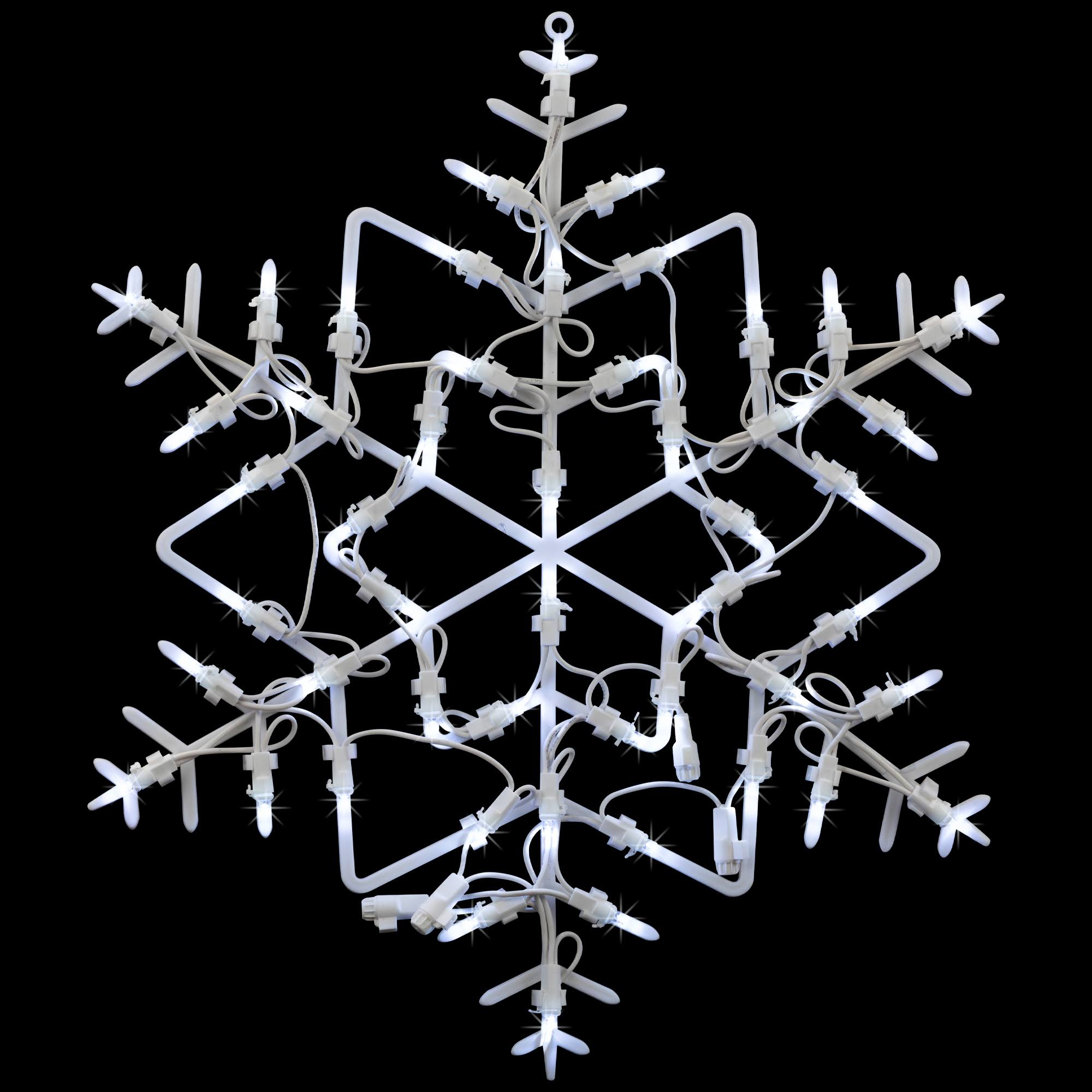 25cd0c9933dd406189f5fd1d9ee6cb0fa34d06cf7a8e25f087b30fc35e622e3d.jpg Northlight 18 in. LED Lighted Snowflake Christmas Window Silhouette Decoration - Image 1