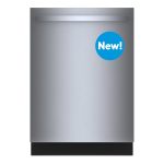 Bosch 800 Series 24" Stainless Steel Top Control Built in Dishwasher