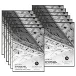 Mantello Front Loading Picture Frame 5x7, Black, 12-Pack