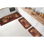 Kashi Home Chef 3PC Kitchen Rug Set